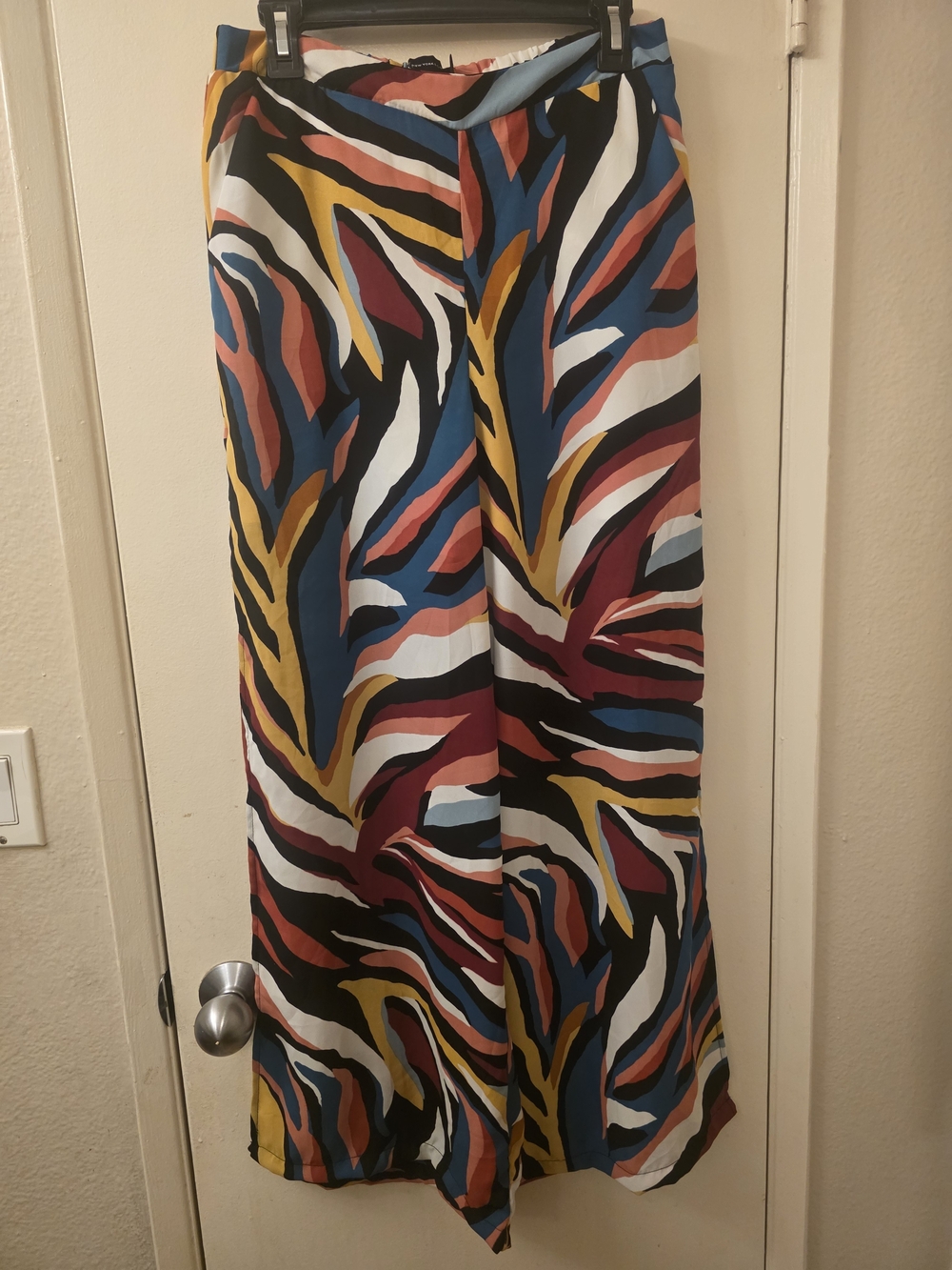 New York & Company Multicolor Wide Leg Palazzo Pants
